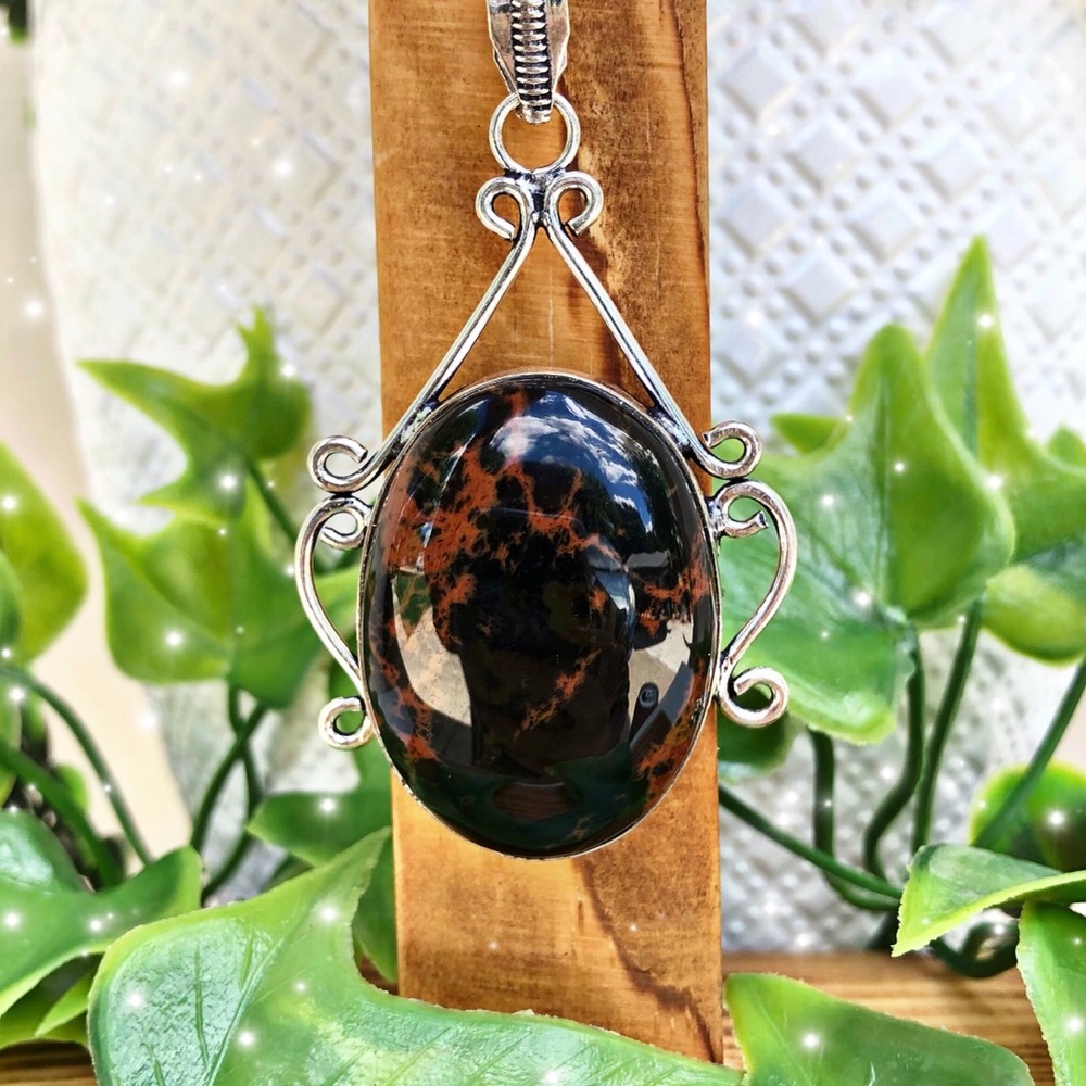 Mahogany Obsidian Necklace